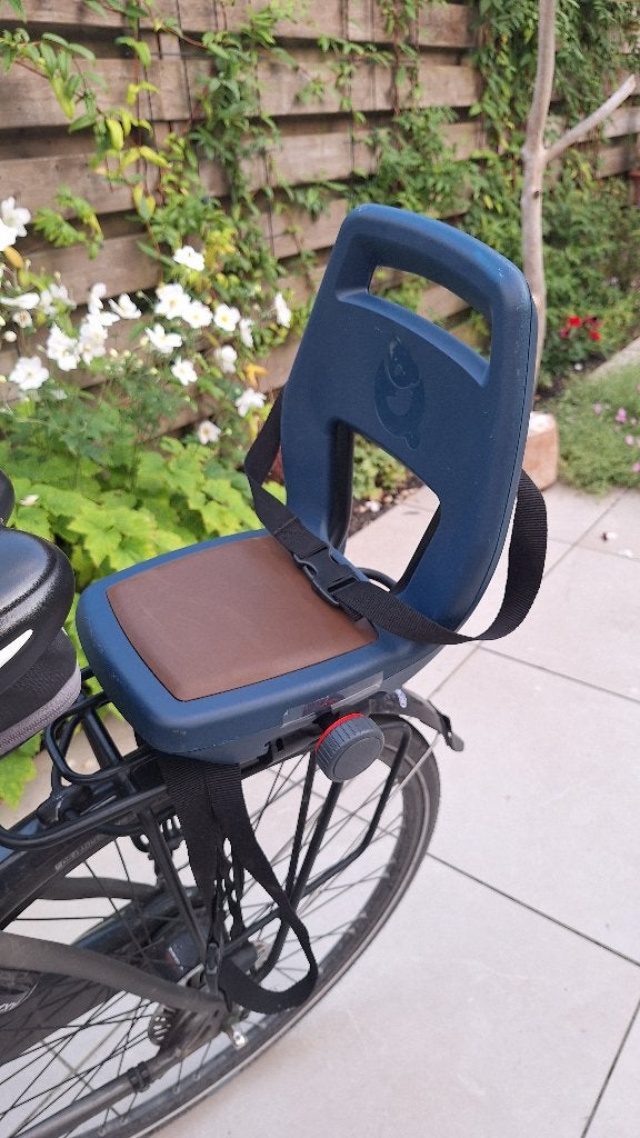 Te koop: Qibbel 6+ fietsstoeltje., Ophalen, Zo goed als nieuw, Achterzitje, Qibbel