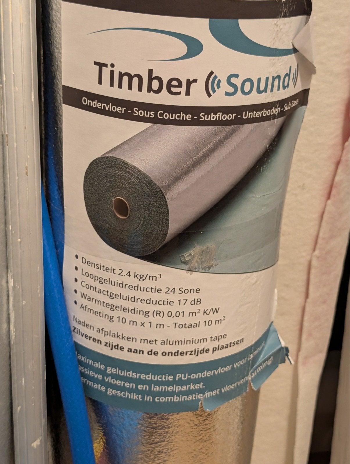 Ondervloer timber sound 10m2, Ophalen, Overige materialen, 30 cm of meer, 50 tot 150 cm