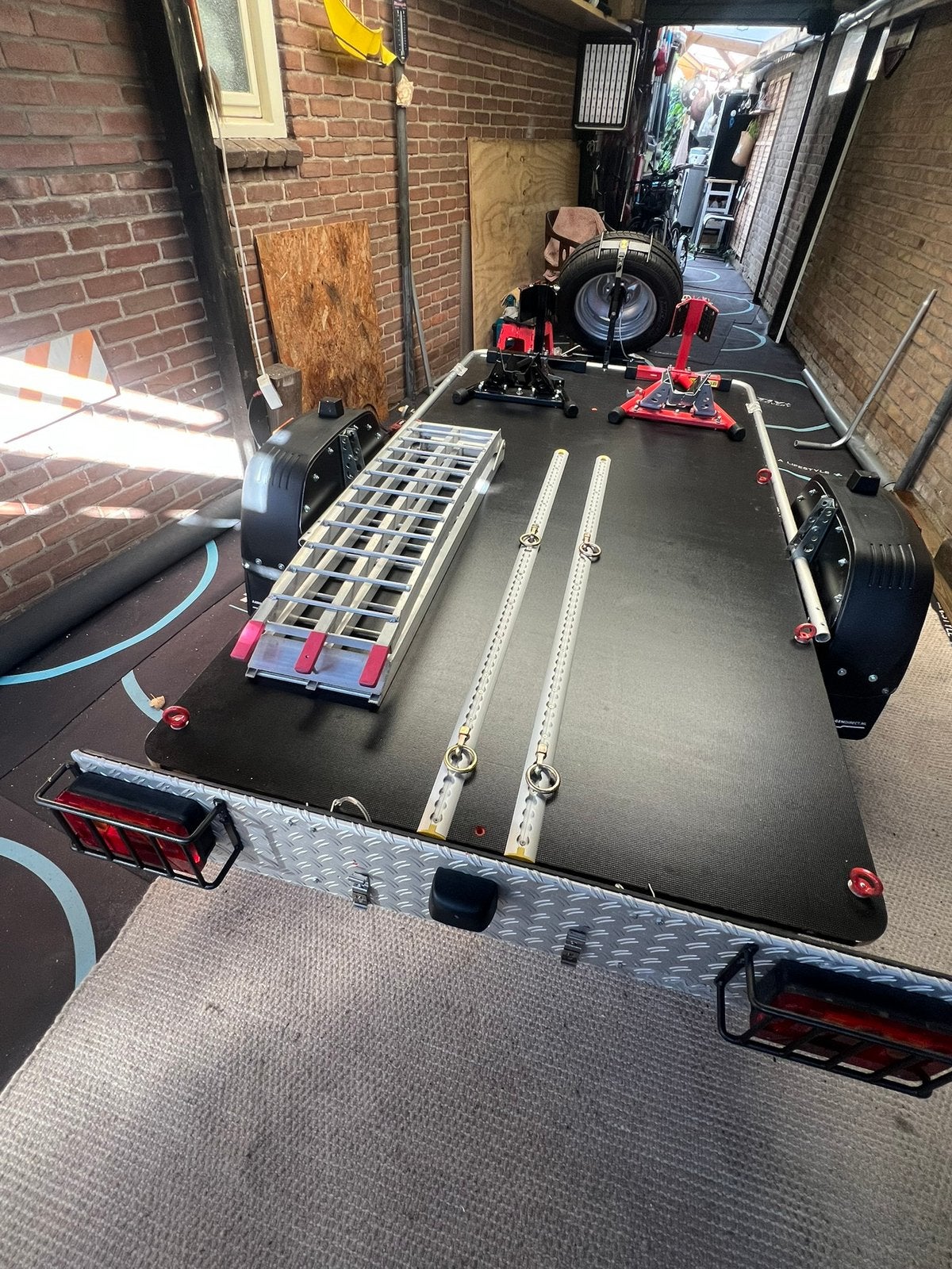 Motor aanhanger voor Harley’s 1-of -2 motoren, Auto diversen, Ophalen, Zo goed als nieuw