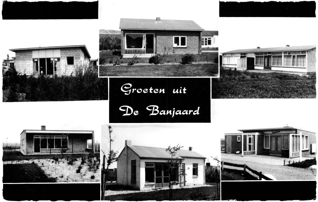968081	Kamperland	1966 ZL Bungalow Wederopbouw De Banjaard, Verzamelen, Ansichtkaarten | Nederland, Ophalen of Verzenden, 1960 tot 1980
