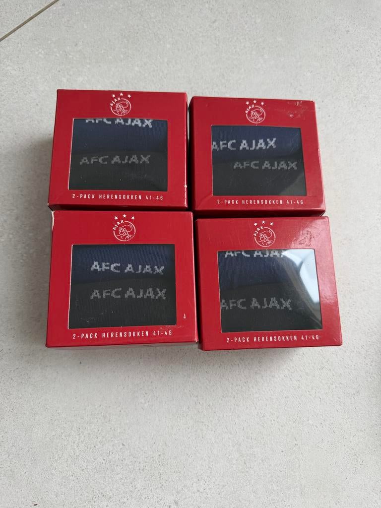 4 x Nieuwe Ajax Herensokken 2-pack (Maat 41-46), Verzamelen, Efteling, Ophalen of Verzenden, Zo goed als nieuw
