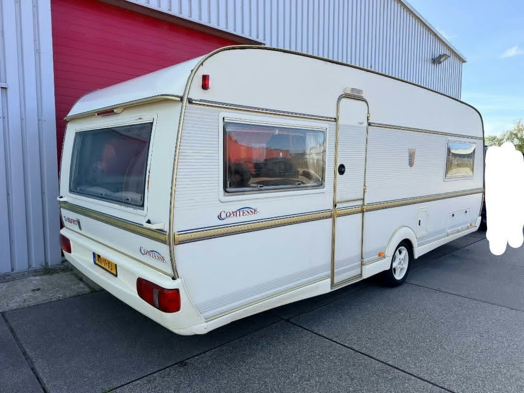 Tabbert comtesse 560 met kenteken bouwjaar 2000, Schokbreker, Rondzit, Tabbert, Frans bed