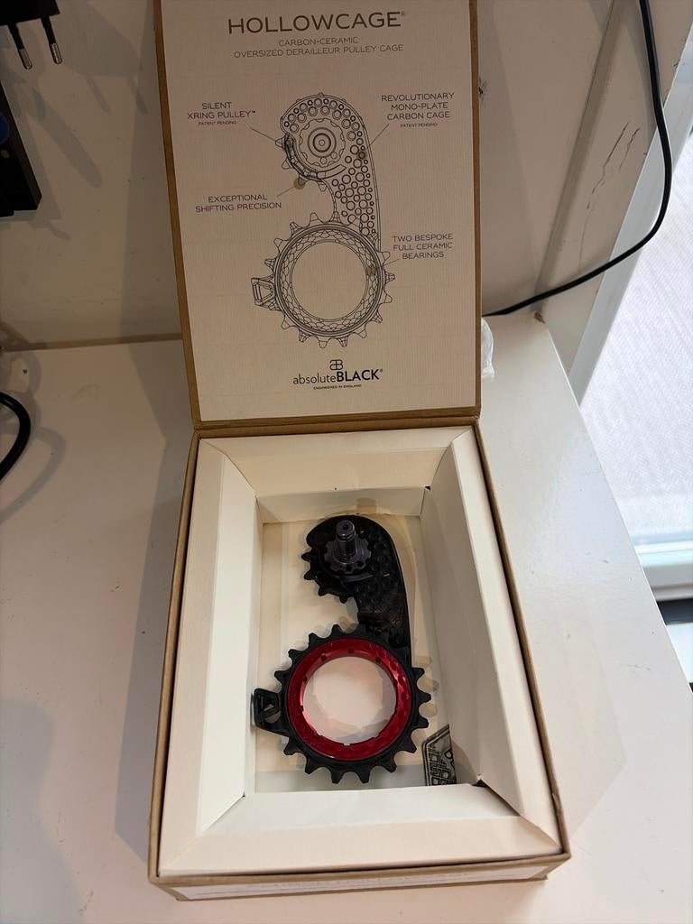 Absolute Black Hollowcage Oversized Derailleurkooi, Fietsen en Brommers, Fietsonderdelen, Ophalen of Verzenden, Zo goed als nieuw