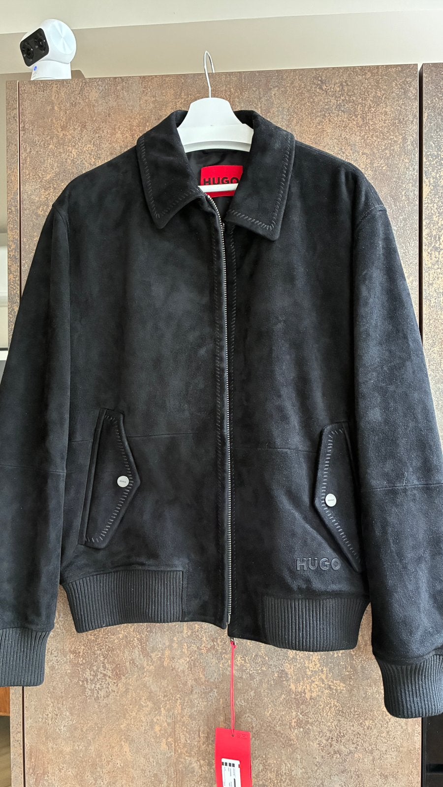 Hugo Boss leren jas - Nieuw - M, Ophalen of Verzenden, Nieuw, Maat 48/50 (M), Zwart
