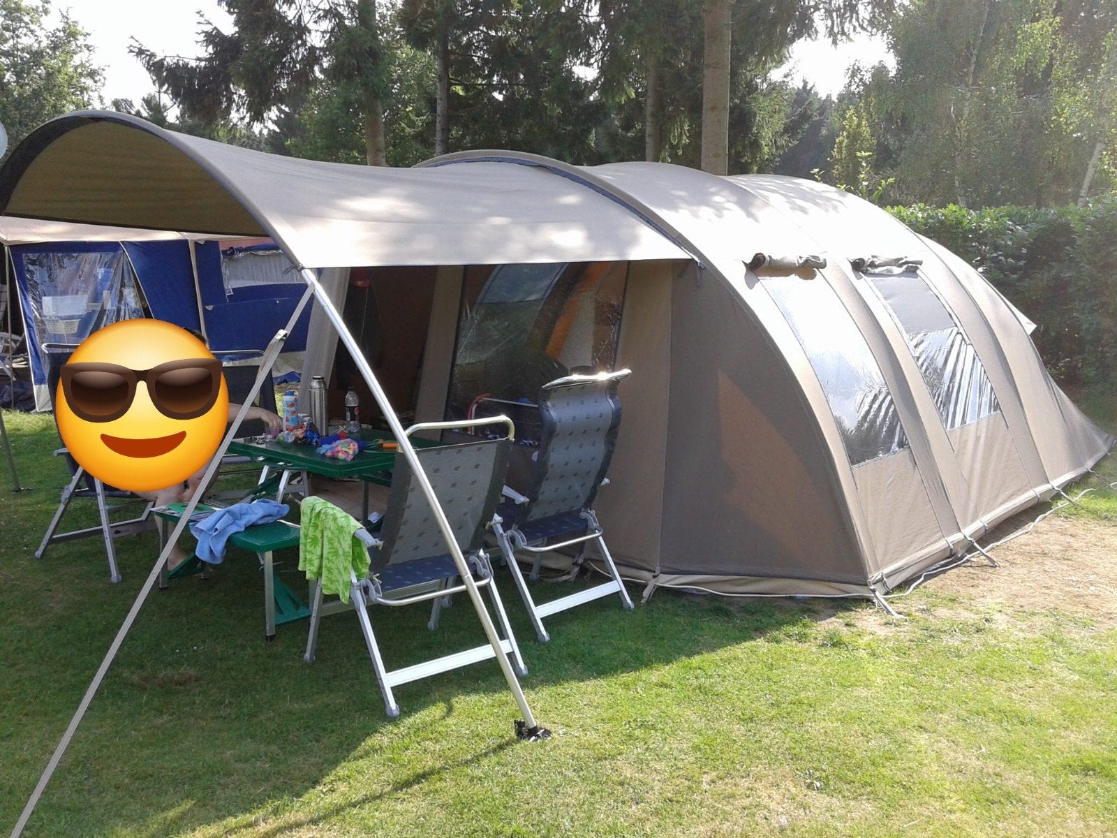 Falco Zeearend 6 tunneltent, Caravans en Kamperen, Tenten, Ophalen, Gebruikt