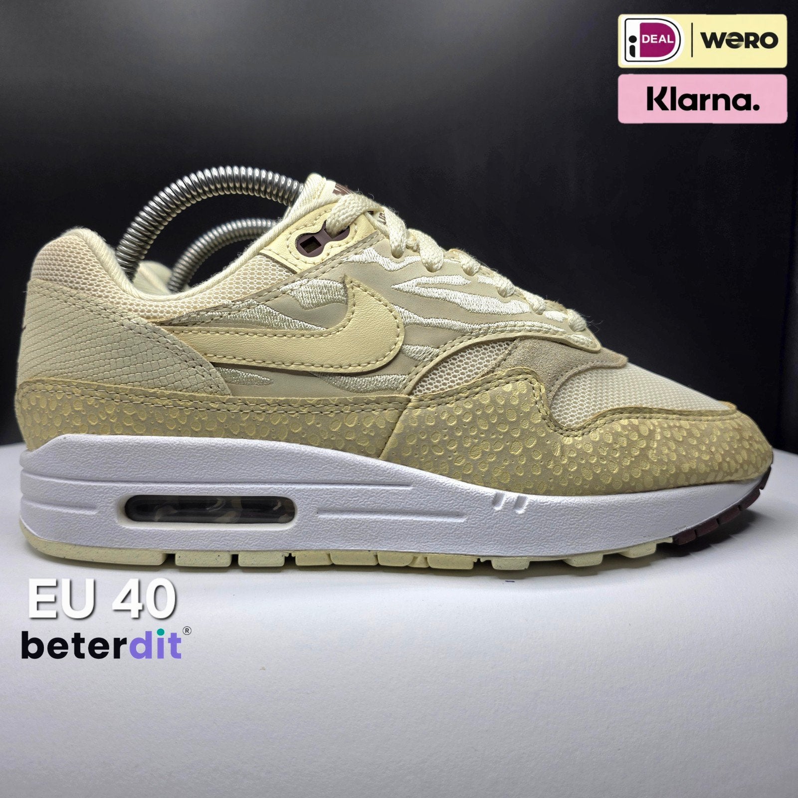 Nike Air Max 1 'Safari Coconut Milk' Maat: 40, Kleding | Dames, Schoenen, Beige, Ophalen of Verzenden, Nike, Nike