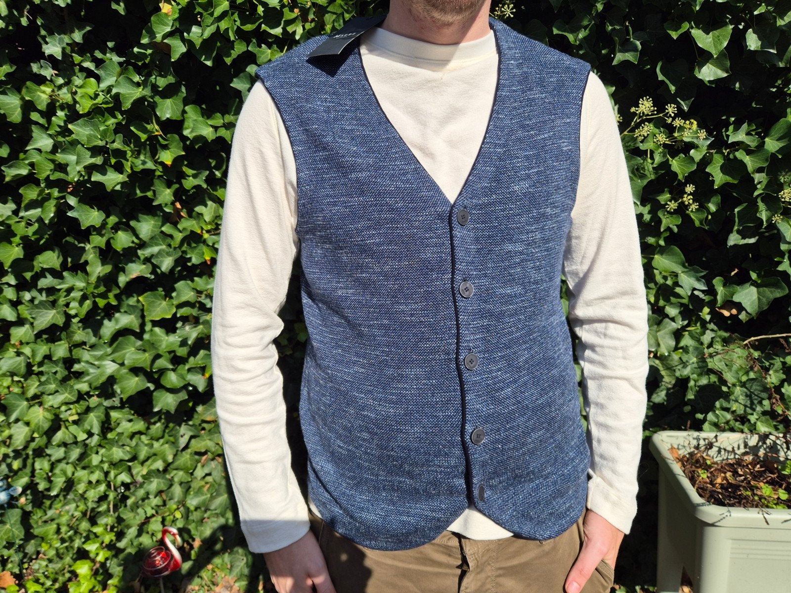 Maerz Muenchen gilet spencer vest Jeans Blauw Nieuw maat M, ., Nieuw, ., .