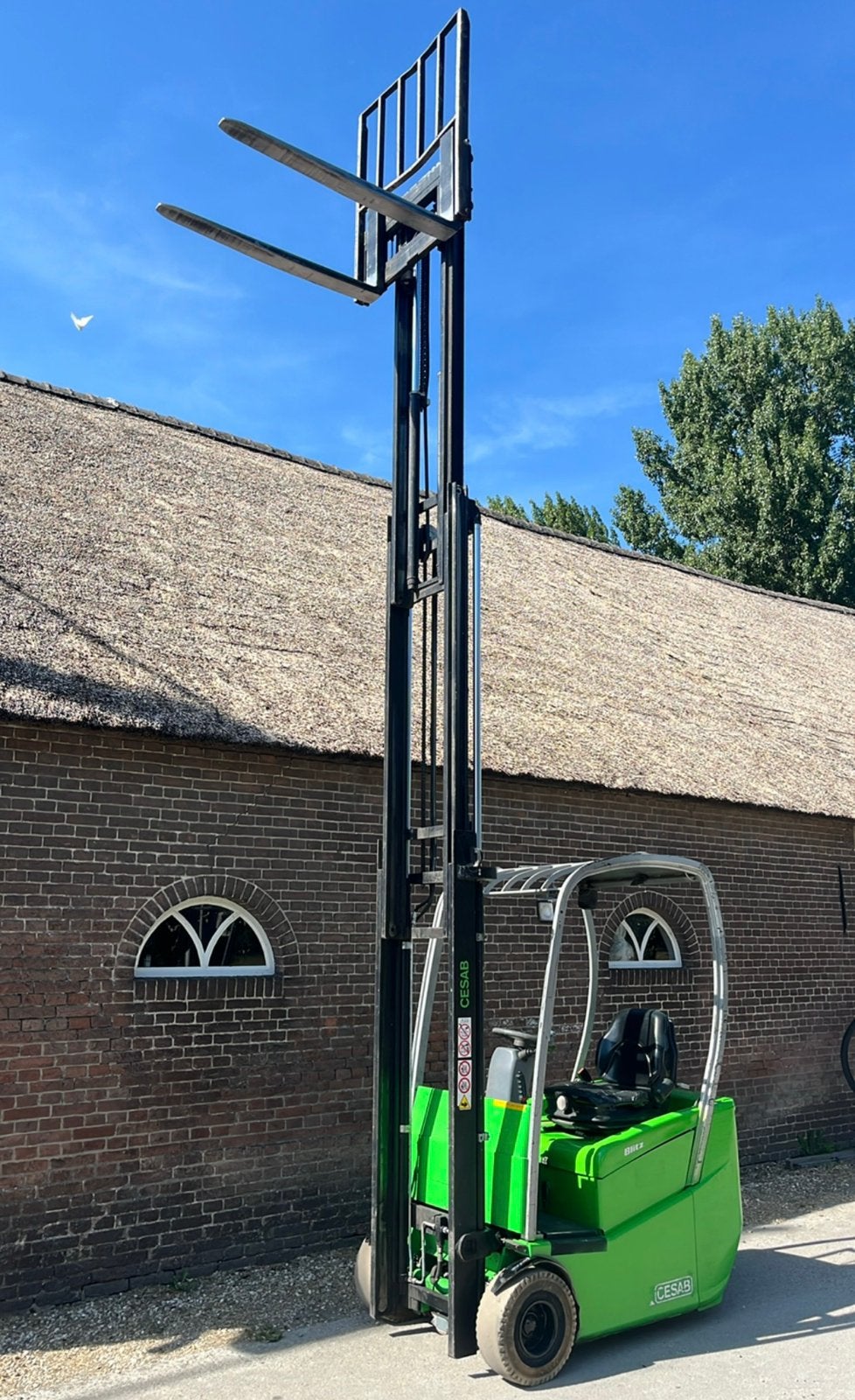 Cesab blitz15 2010 triplex freelift sideshift non marking✅, 1000 tot 2000 kg, Ophalen of Verzenden, Elektrisch, Heftruck