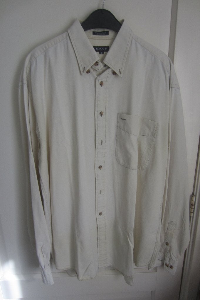 Gant overhemd maat L - XL, Ophalen of Verzenden, Zo goed als nieuw, Halswijdte 41/42 (L), GANT