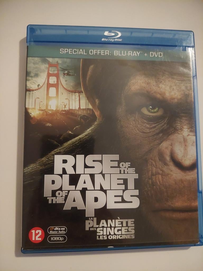 Rise of the Planet of the Apes - Blu-ray + DVD, Cd's en Dvd's, Blu-ray, Ophalen of Verzenden, Zo goed als nieuw, Science Fiction en Fantasy