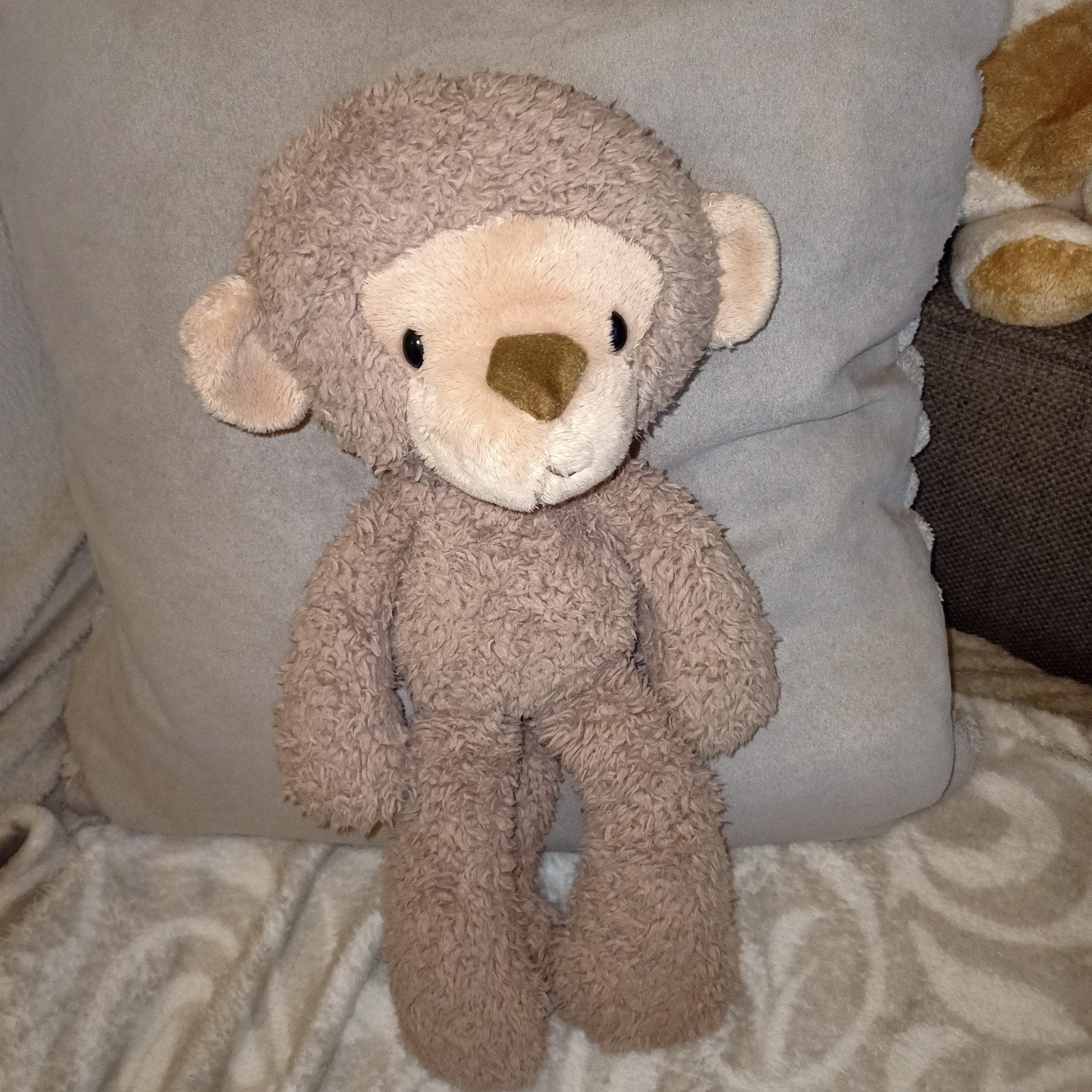 Vintage Gund fuzzy monkey / singe aap., Overige merken, Ophalen of Verzenden, Zo goed als nieuw, Middelgroot (20 tot 80 cm)