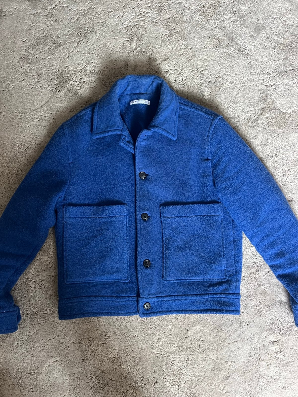 Zara blauwe jas maat M, Ophalen of Verzenden, Zo goed als nieuw, Maat 48/50 (M), Blauw