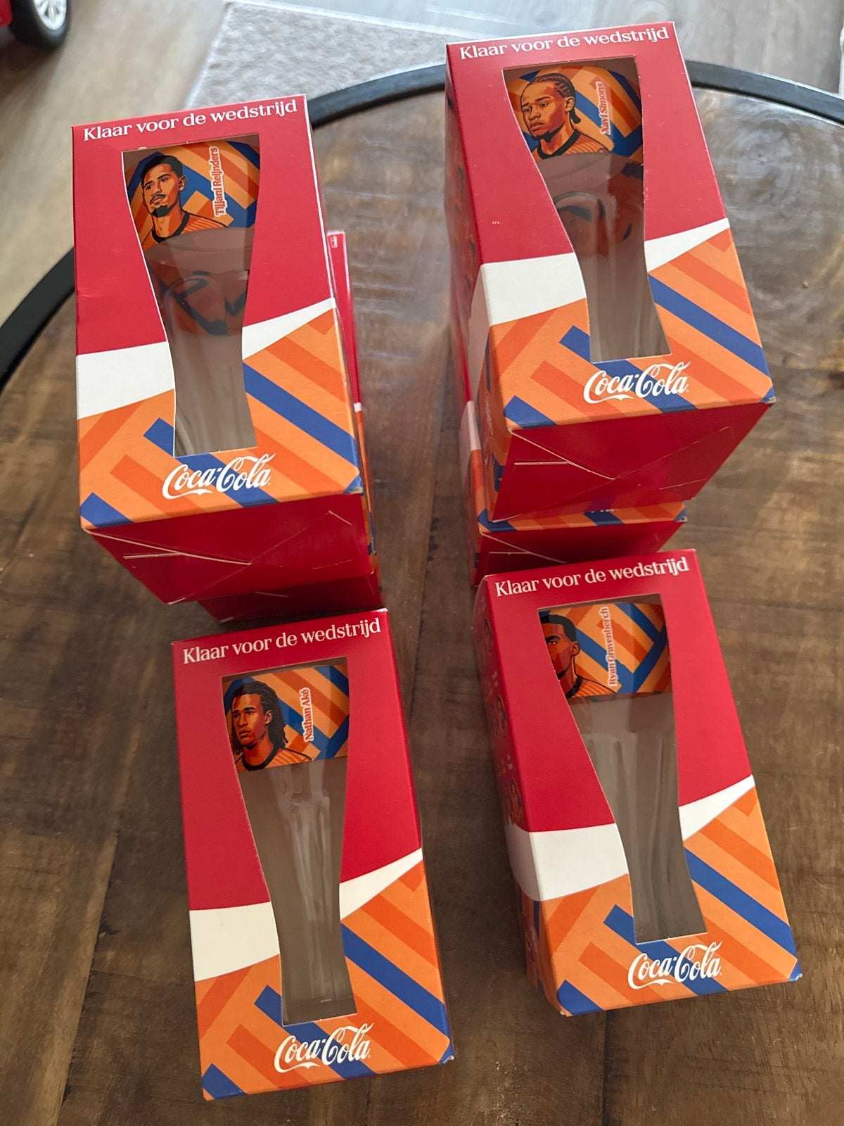 Coca-Cola Oranje Glazen WK/EK Voetbal (6 stuks), Verzamelen, Ophalen of Verzenden, Nieuw
