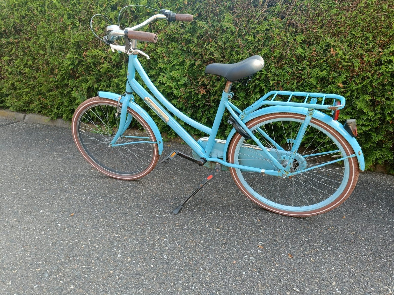 Mooie lichtblauwe meisjesfiets 24 inch, Fietsen en Brommers, Velgrem, 50 tot 53 cm, Ophalen, Overige merken