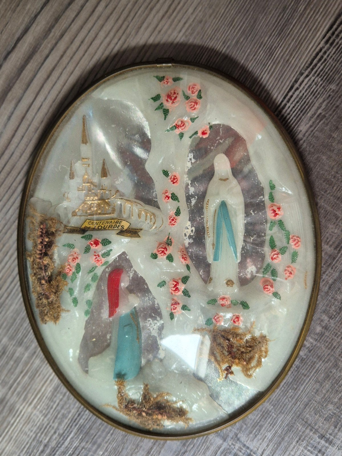 schilderijtje uit lourdes, Ophalen of Verzenden