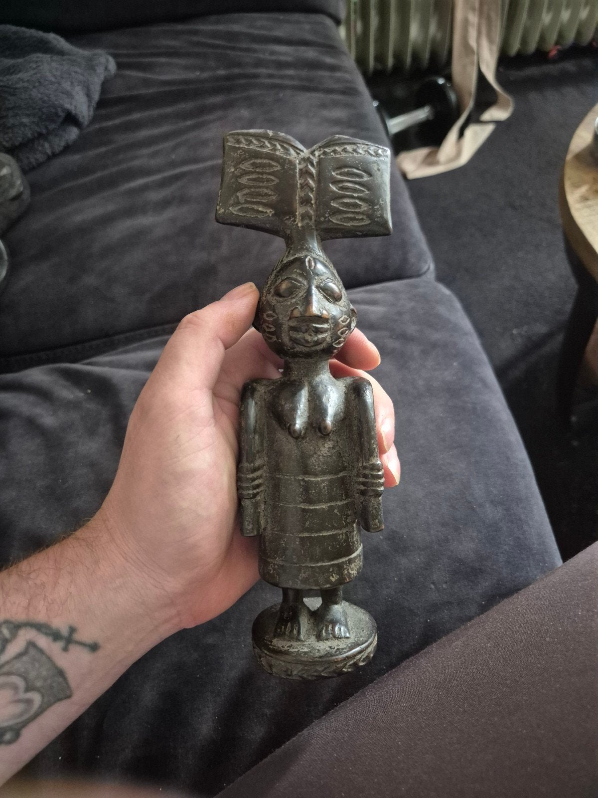 shango sculptuur benin, Ophalen of Verzenden, Actiefiguur of Pop