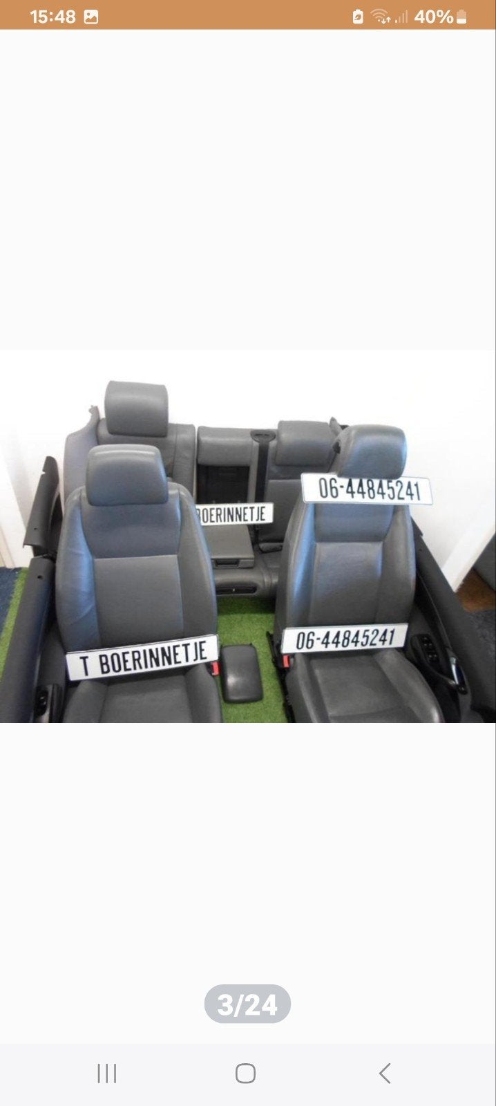 Saab 9-3 Sedan Leder Interieur - Niet voor Estate/Cabrio, Ophalen, Gebruikt, Saab