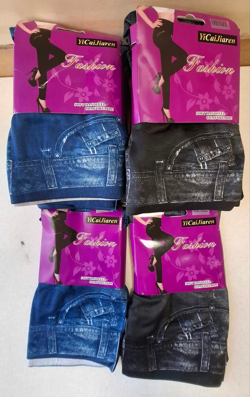 partij leggings spijkermotief 12 stuks € 2,- p.st., Legging, Overige kleuren, ., Nieuw
