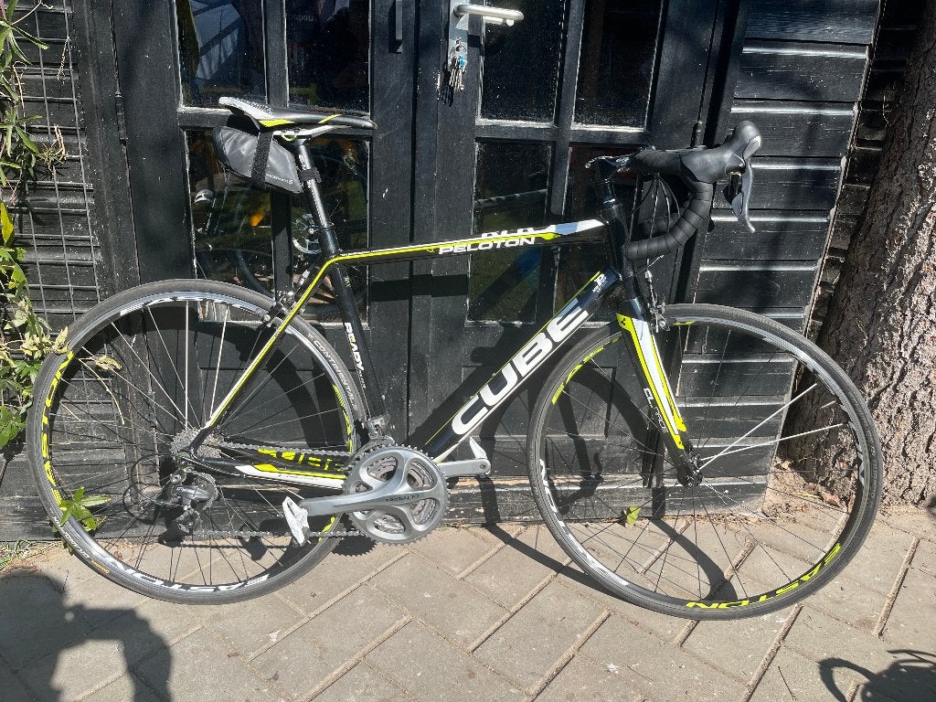 Cube peloton racefiets, Gebruikt, Velgrem, 57 tot 61 cm, Meer dan 20 versnellingen