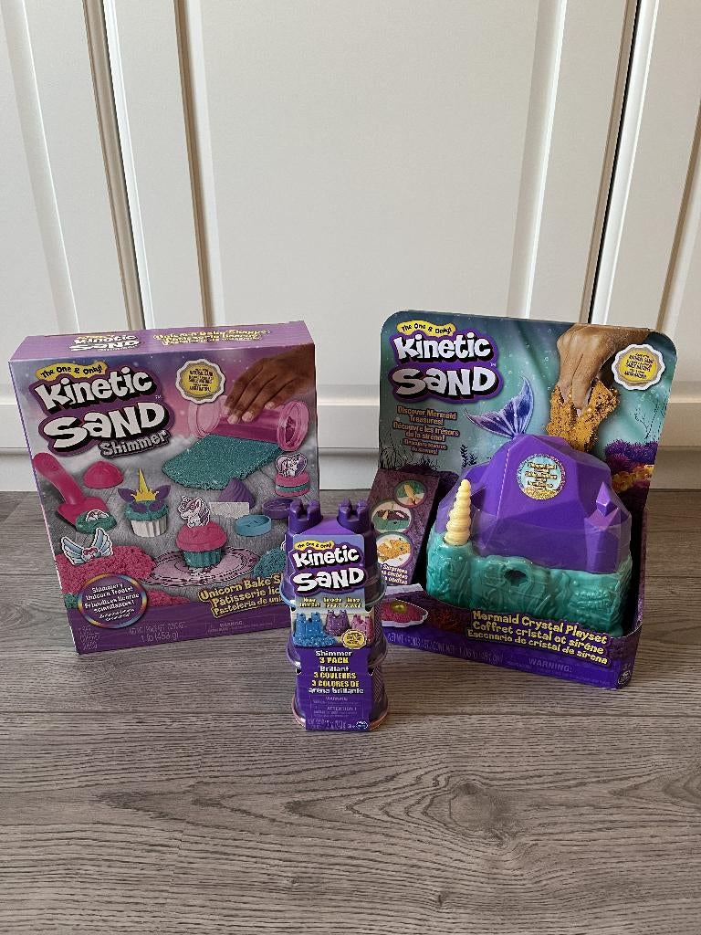 Kinetic Sand Unicorn/Mermaid 3 stuks - nieuw in verpakking, Kinderen en Baby's, Speelgoed | Educatief en Creatief, Ophalen, Nieuw