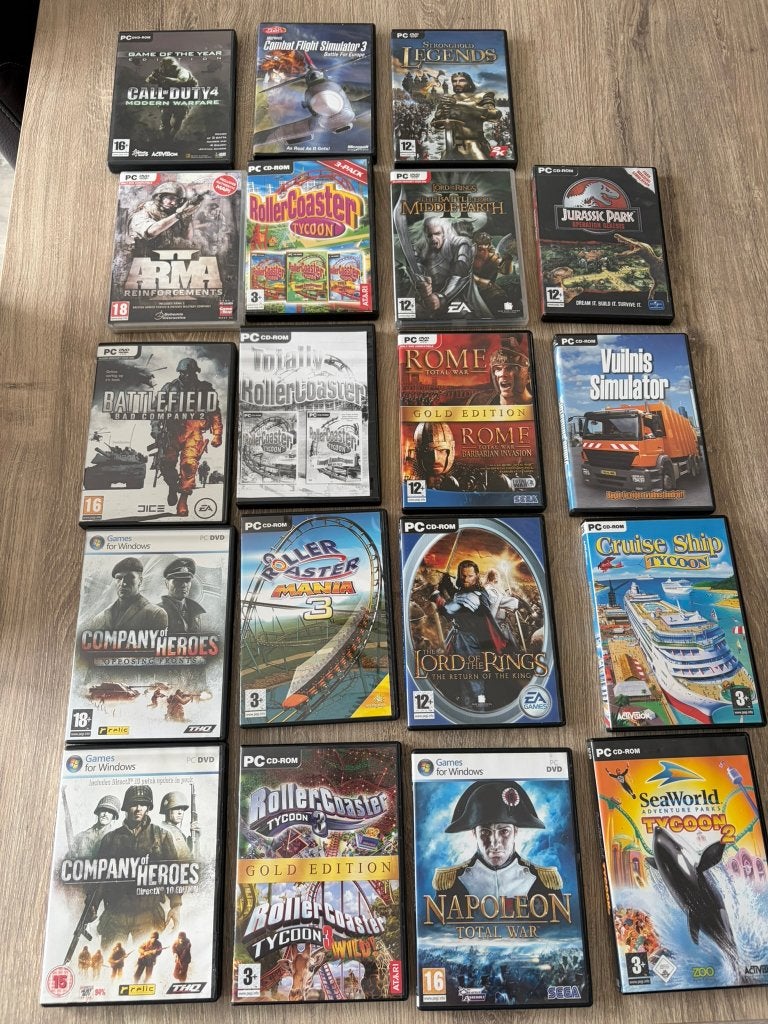 Retro Windows PC games 19 stuks, 1 speler, Ophalen of Verzenden, Zo goed als nieuw, Eén computer