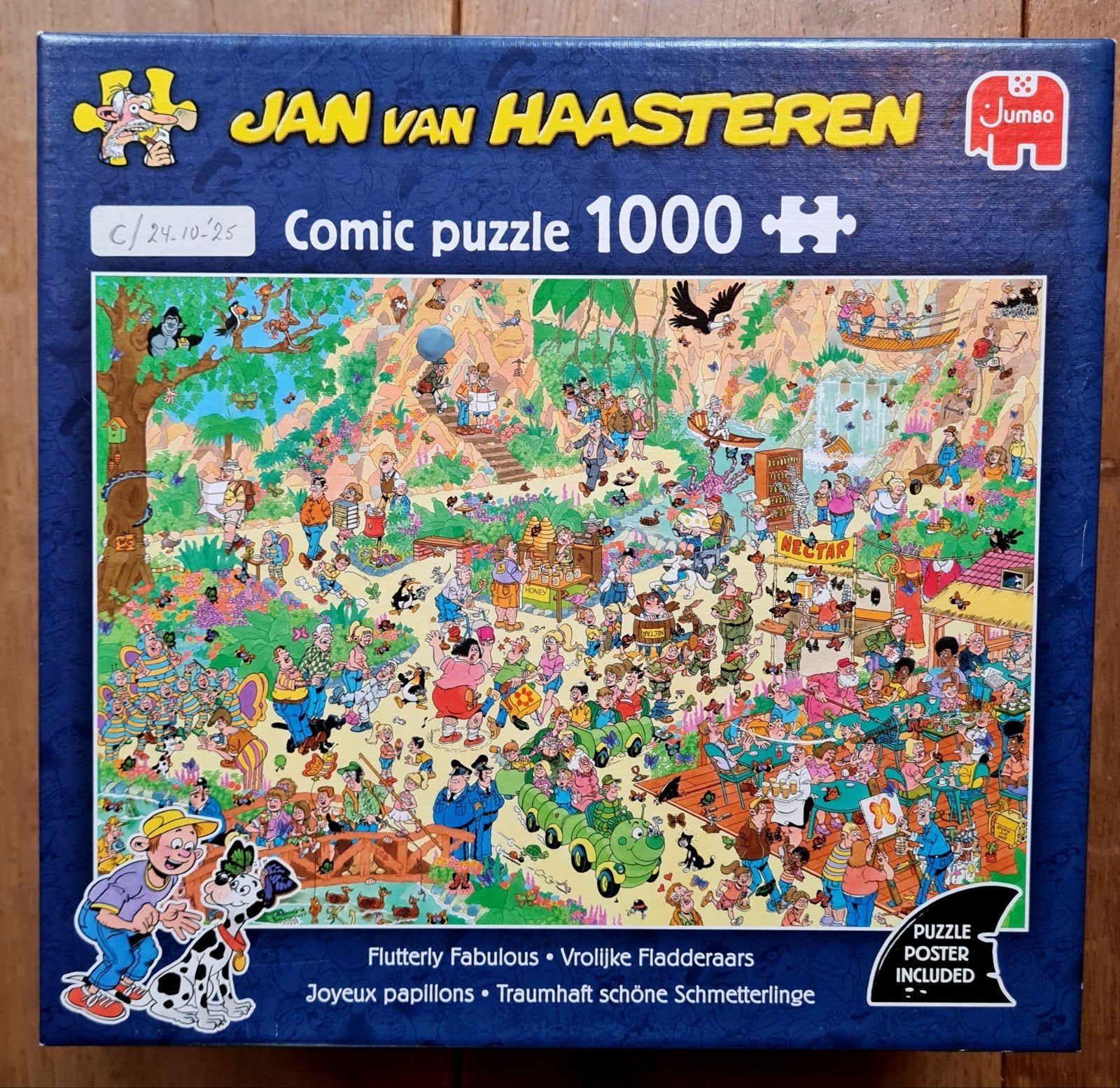 Jan van Haasteren puzzel VROLIJKE FLADDERAARS, Ophalen of Verzenden, 500 t/m 1500 stukjes, Zo goed als nieuw