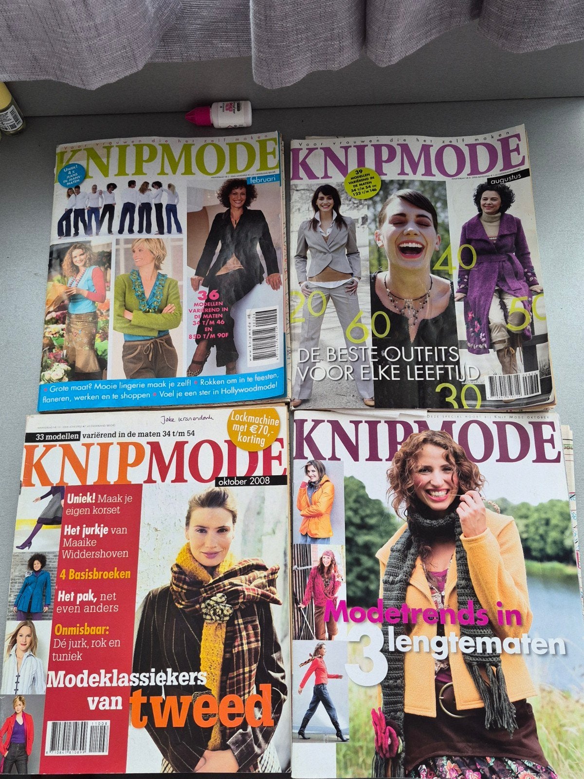 Knipmode tijdschriften - 4 edities, Hobby en Vrije tijd, Naaien en Fournituren, Ophalen of Verzenden, Gebruikt, Overige typen