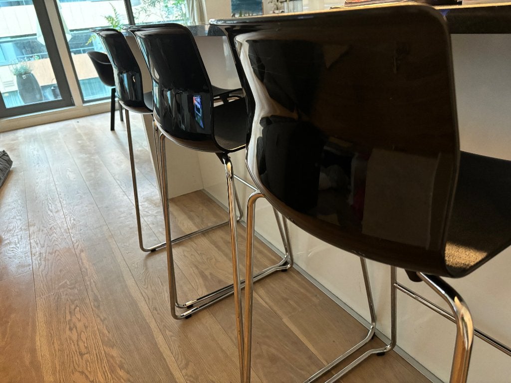 Barstoelen, Ophalen, Drie, Zwart, Zo goed als nieuw