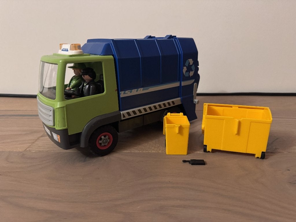 Playmobil Recycling Truck 6110, Gebruikt, Complete set, Voertuig, Ophalen of Verzenden