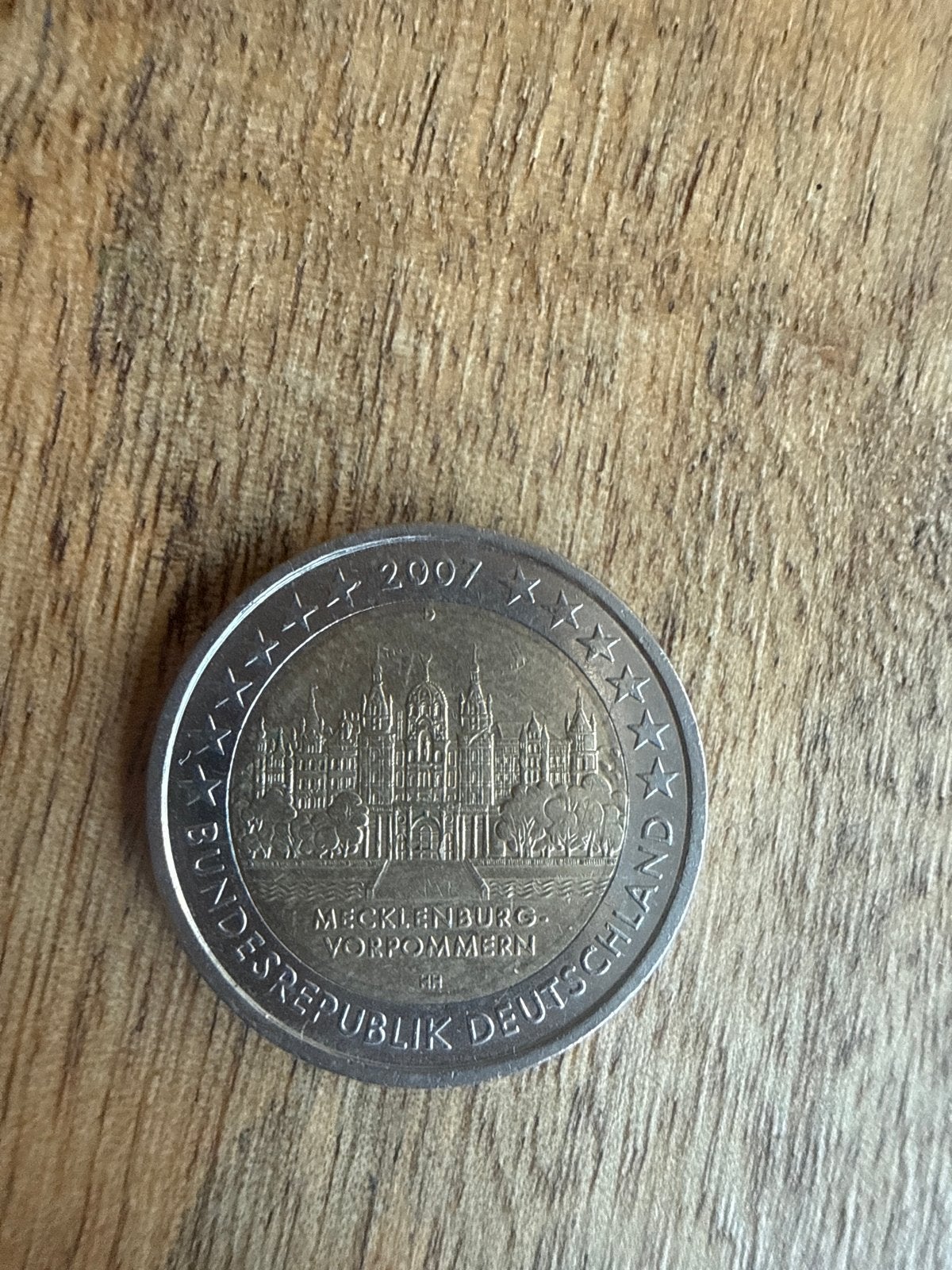 2 Euro Duitsland 2007 Mecklenburg-Vorpommern, Ophalen of Verzenden, Duitsland, 2 euro, Losse munt