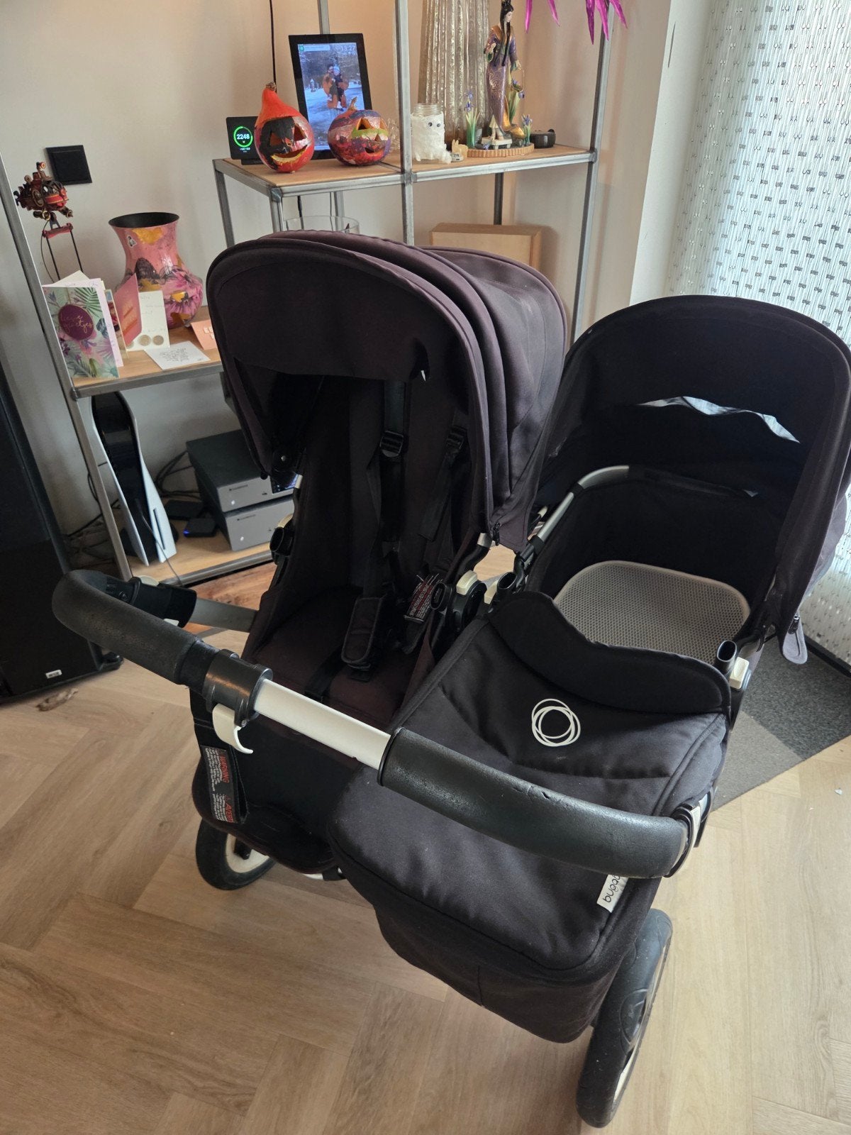Bugaboo Donkey 1 Duo – Complete set met accessoires, Ophalen, Gebruikt, Kinderwagen of Buggy