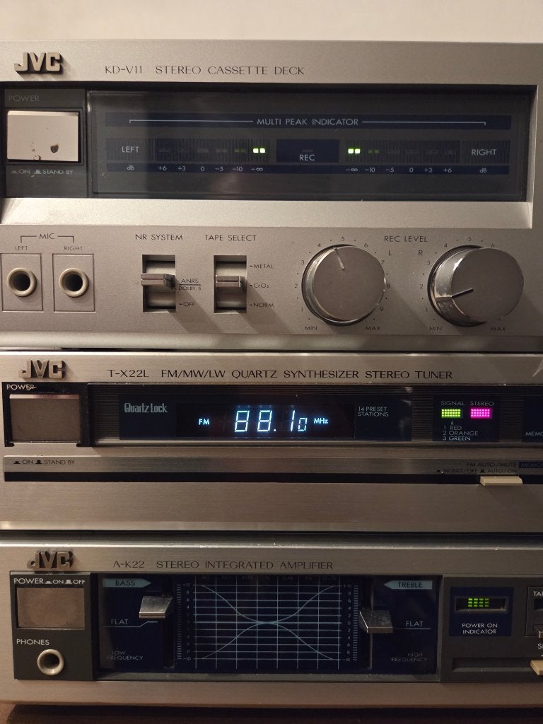 JVC stereo set met luidsprekers, Gebruikt, JVC, Losse componenten, Ophalen