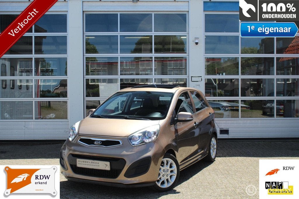 Kia Picanto 1.0-12V 5-DEURS CVVT *X-treme* *SUPER PACK*/(FIF, Auto's, Voorwielaandrijving, Gebruikt, Zwart, Bruin