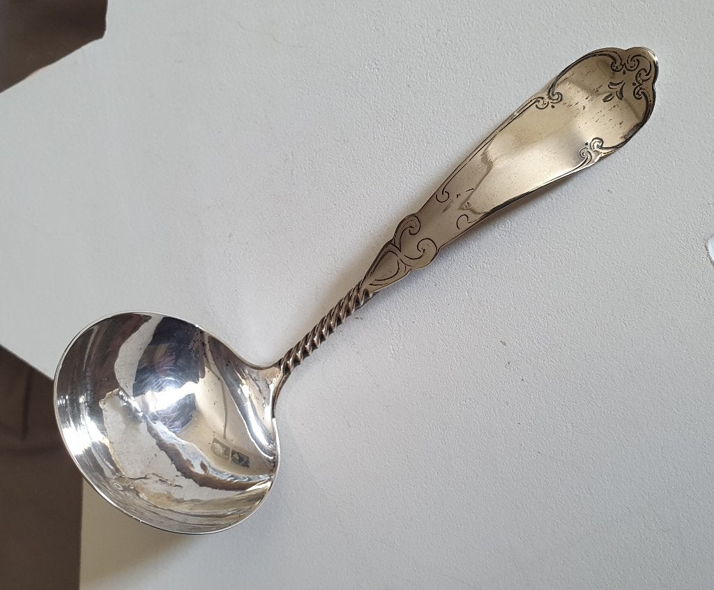 Zilveren roomlepel lepel Hollands antiek, Antiek en Kunst, Antiek | Goud en Zilver, Verzenden, Zilver