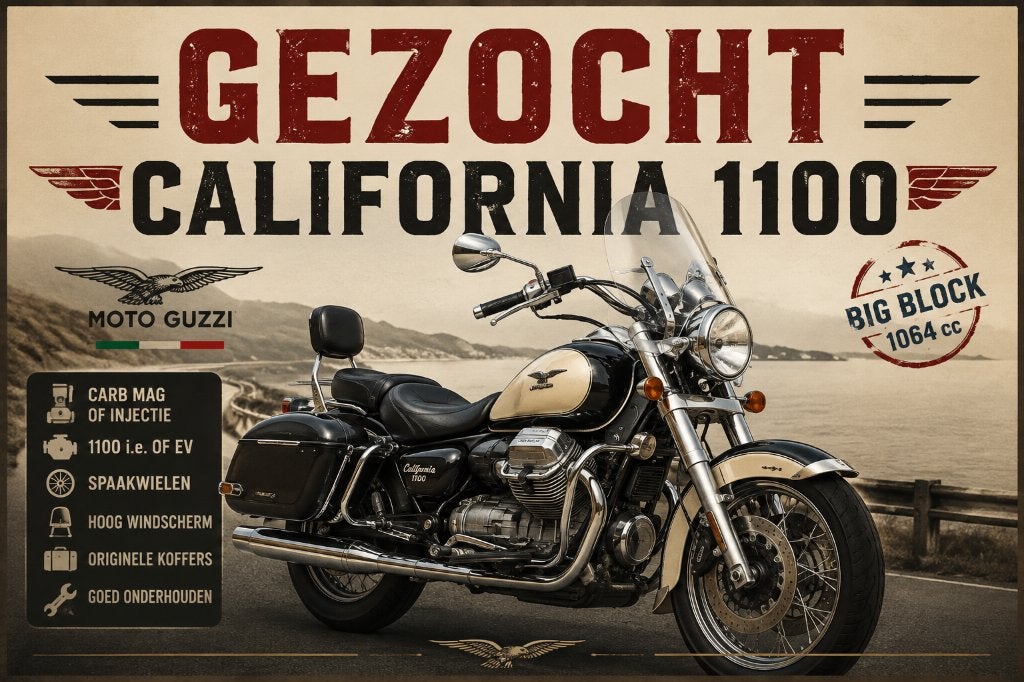 Gezocht - Moto Guzzi California 1100, Motoren, Ophalen, Gebruikt