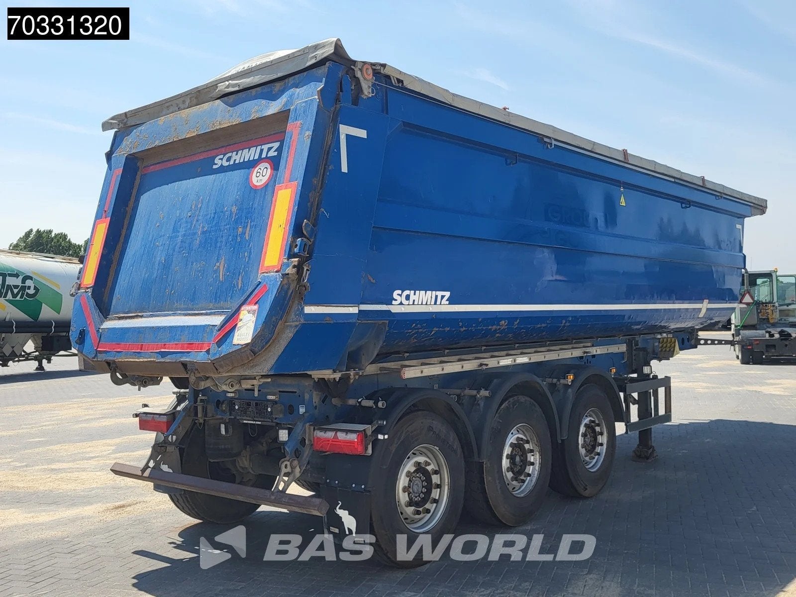 Schmitz SGF*S3 Cramaro 34m3, Auto's, Stof, Blauw, Overige brandstoffen, Bedrijf