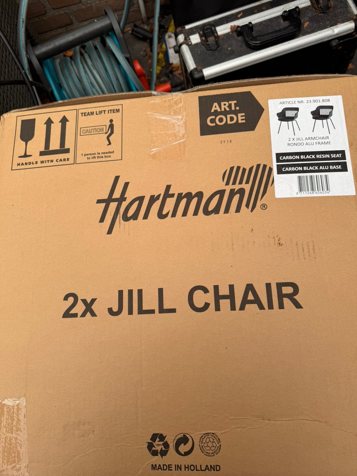 2x Hartman Jill Rondo tuinstoelen – nieuw in doos!, Tuin en Terras, Ophalen, Nieuw, Kunststof