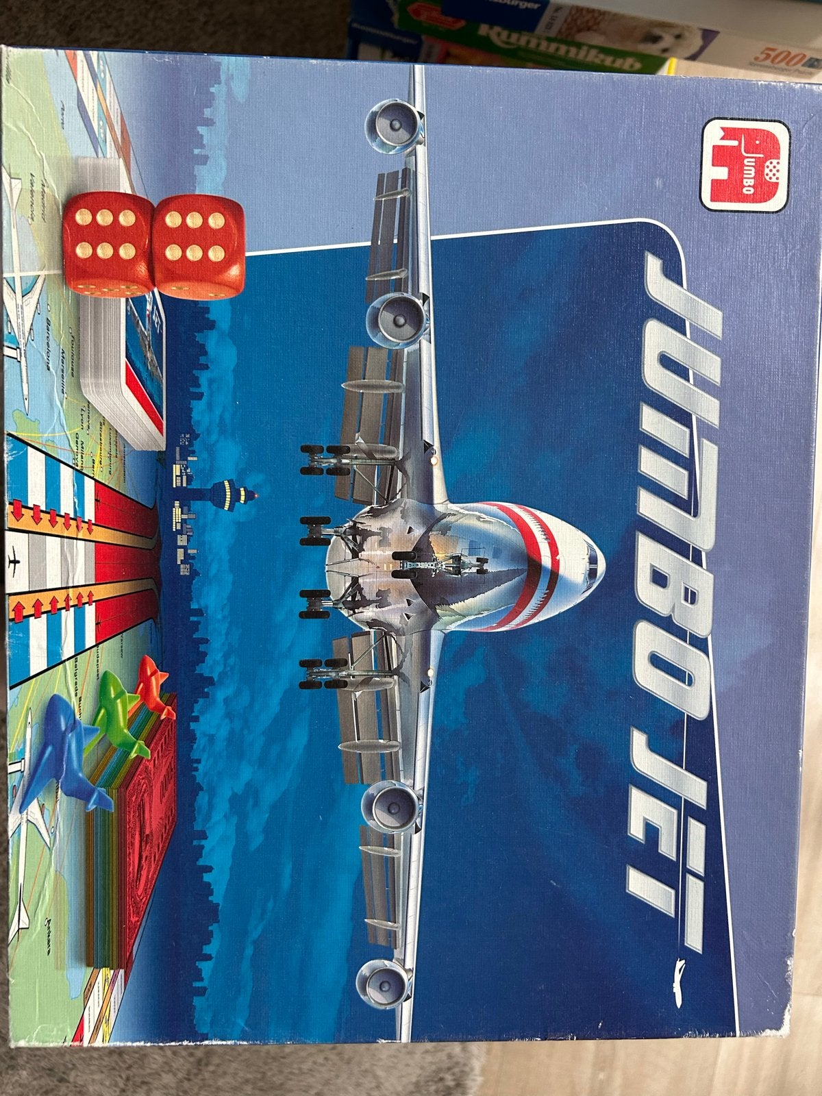 Jumbo Jet Bordspel - Vlieg de wereld over!, Hobby en Vrije tijd, Drie of vier spelers, Ophalen of Verzenden, Gebruikt, Reisspel