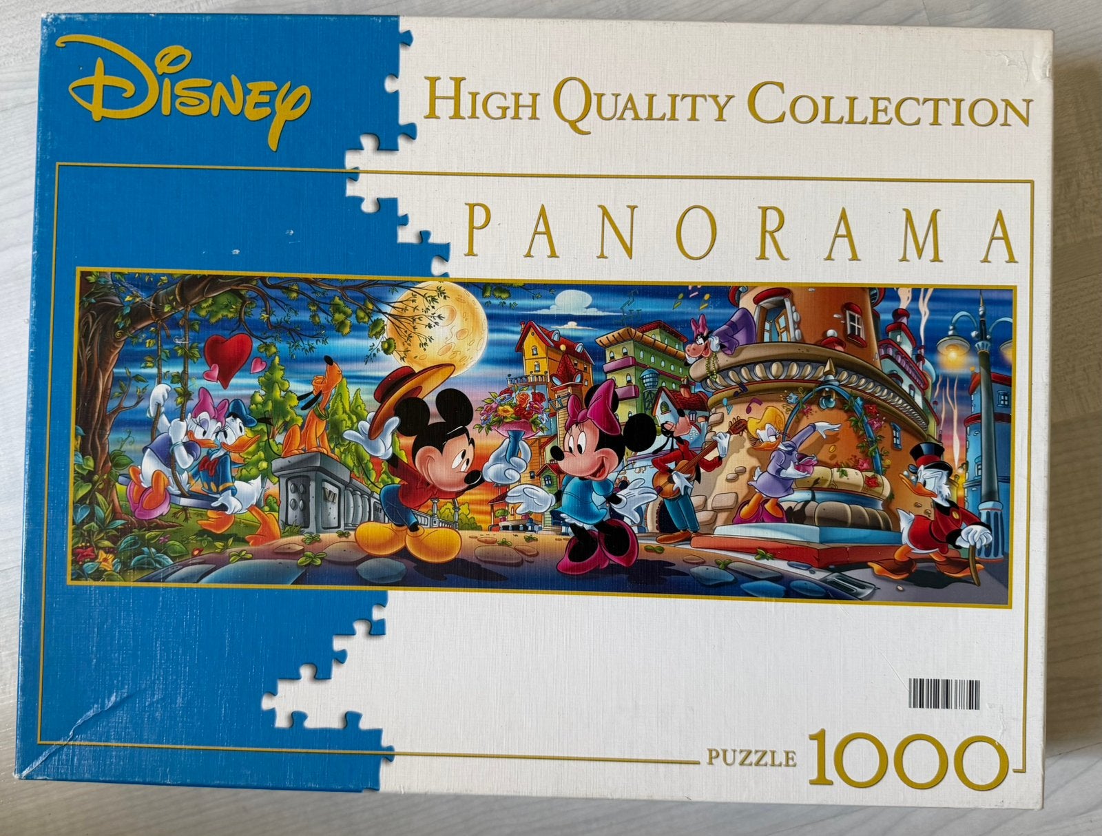 Disney mickey en minnie mouse panorama puzzel, Ophalen of Verzenden, 500 t/m 1500 stukjes, Zo goed als nieuw