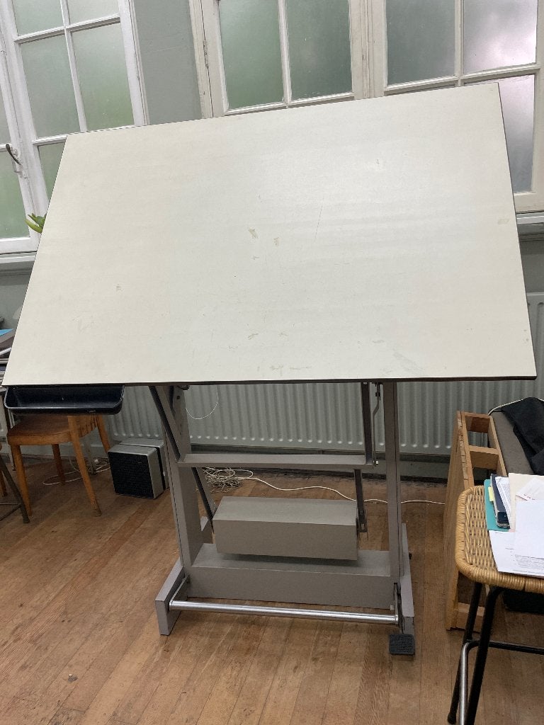 Vintage Tekentafel (Isis 100 x 150 cm), Ophalen, Gebruikt, 130 tot 150 cm