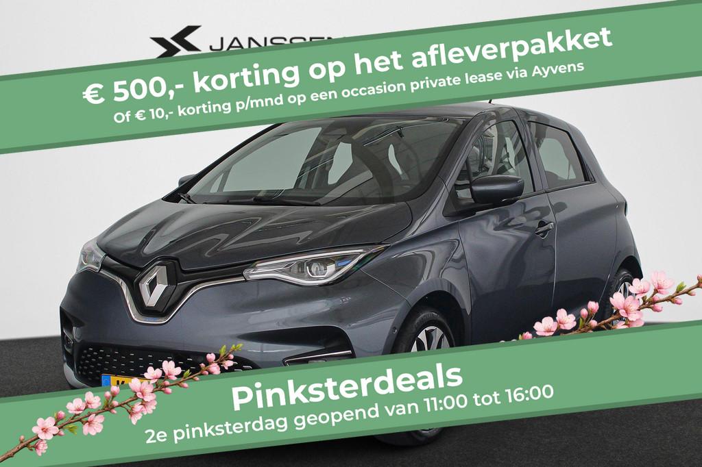 Renault ZOE R135 Intens 52 kWh Koop Accu SOH 95% Achteruitri, Auto's, Renault, 136 pk, Gebruikt, Zwart, Origineel Nederlands