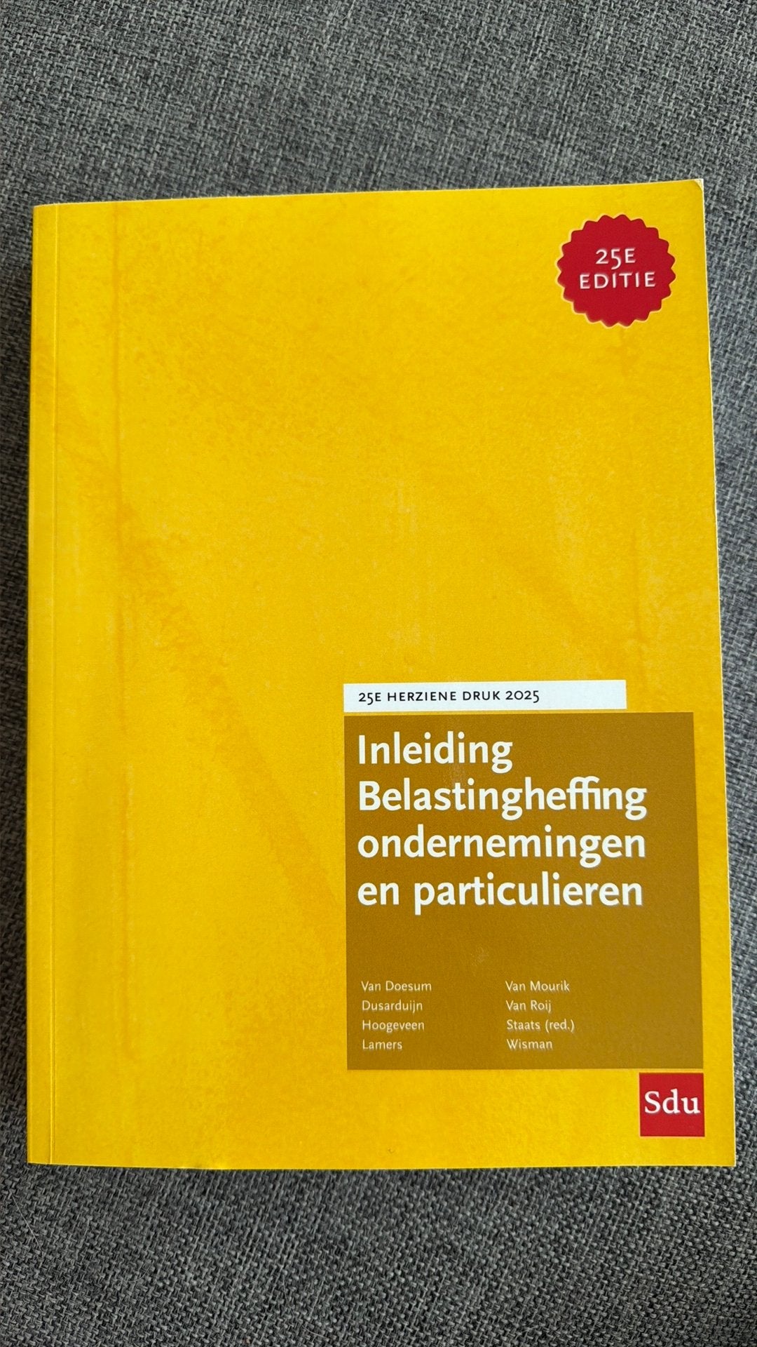 Inleiding Belastingheffing ondernemingen en particulieren, Ophalen, Zo goed als nieuw