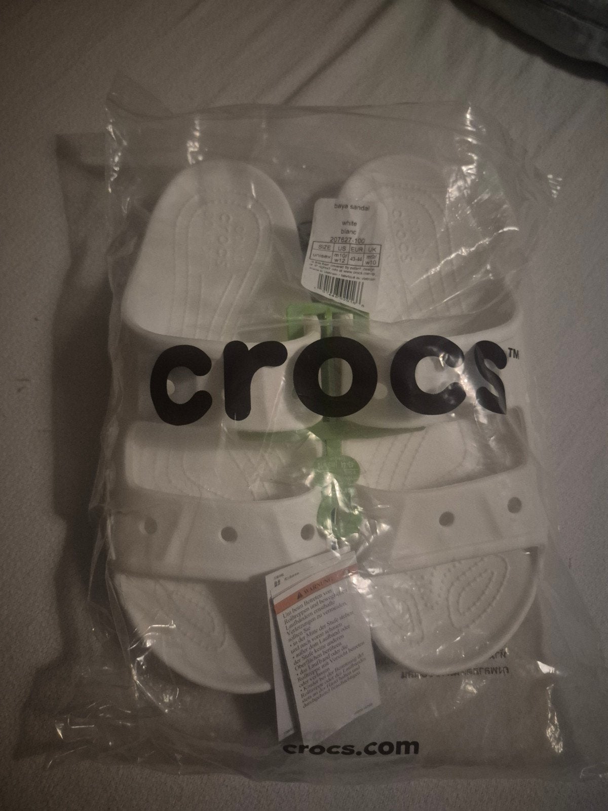 Nieuwe witte Crocs slippers maat 44, Kleding | Heren, Slippers, Crocs, Wit, Nieuw