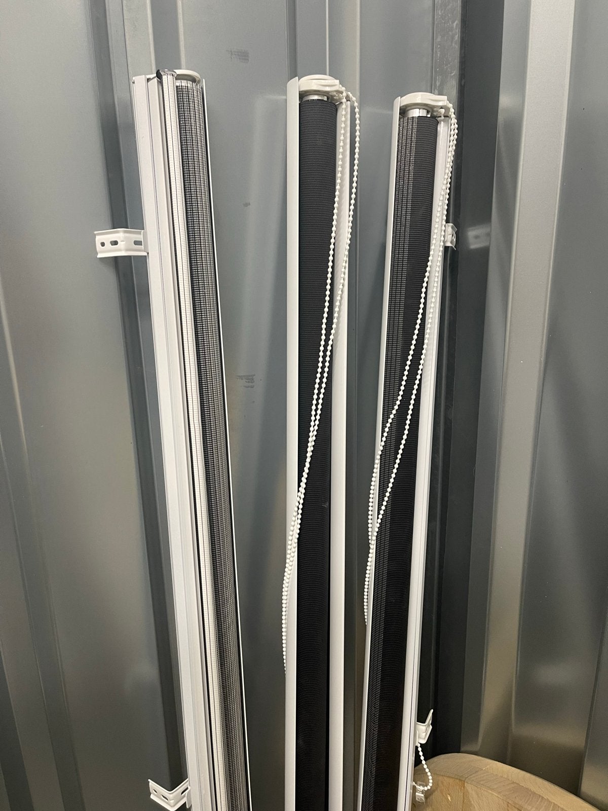 Duo rolgordijnen - Zwart/Wit - 3 stuks, Ophalen, Gebruikt, Duo rolgordijn, Zwart