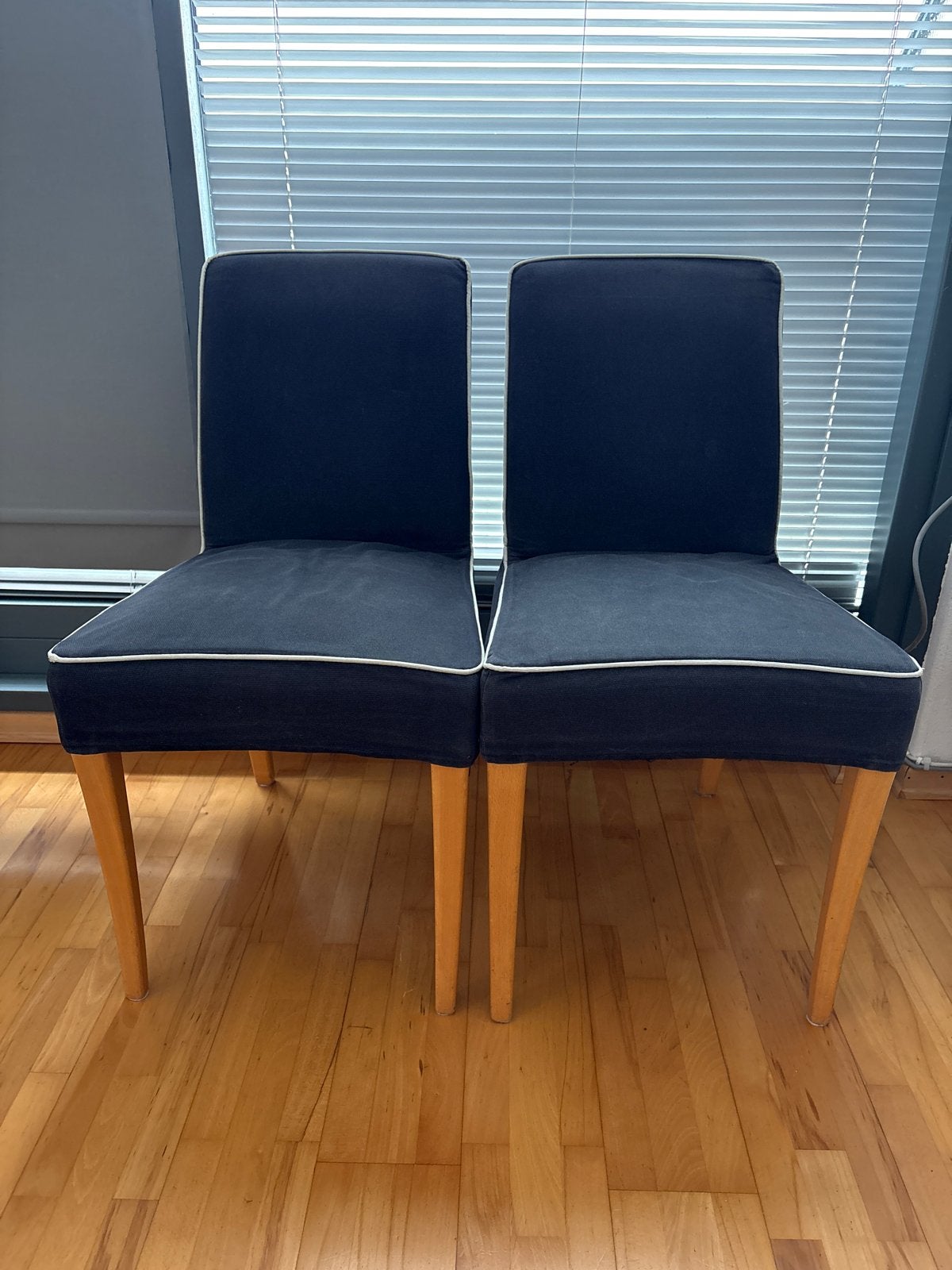 2x Bijenkorf La Ruche stoelen met afneembare bekleding, Ophalen, Gebruikt, Twee, Zwart