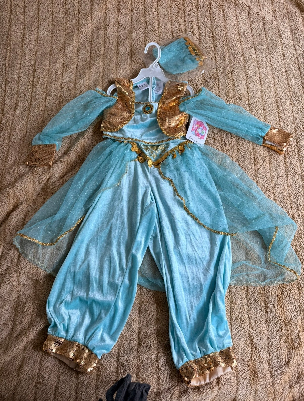 NIEUW Gillian's Closet Prinses Jasmin Verkleedjurk Maat 116, Ophalen of Verzenden, Nieuw, 110 t/m 116, Meisje