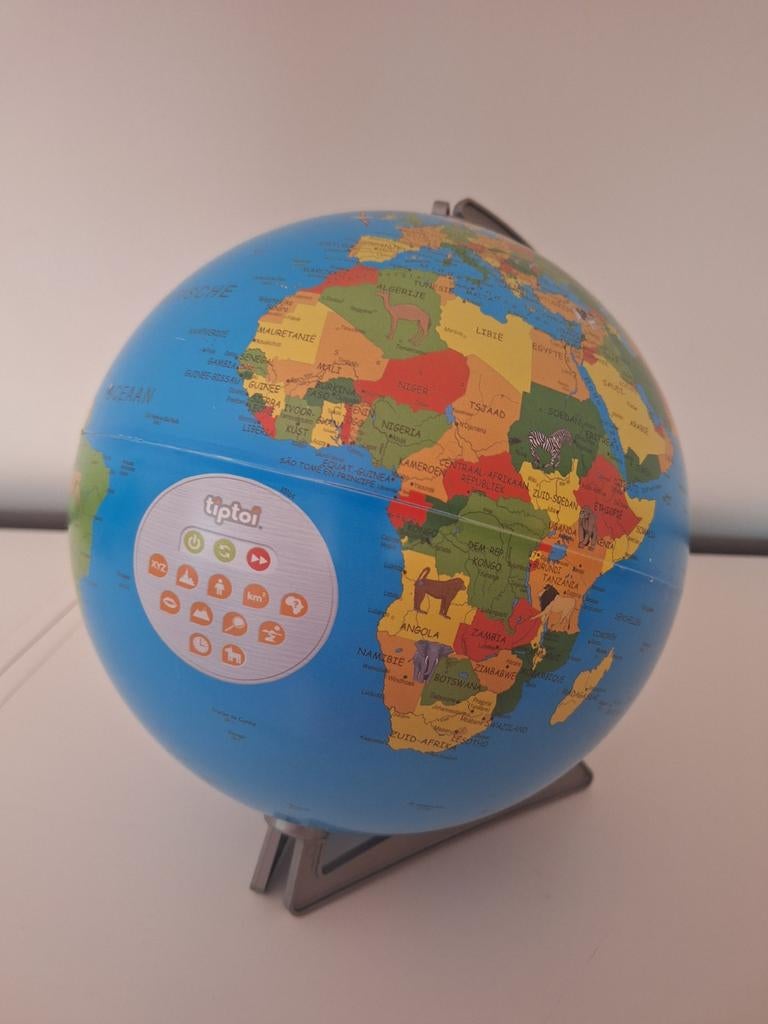 Tiptoi Wereldbol - Interactieve Educatieve Globe 30 cm, Ophalen of Verzenden, Gebruikt, Ontdekken, Met geluid