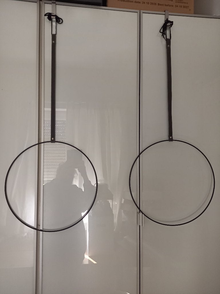 2 Grote Metalen Decoratieringen / Deko RIngen, Huis en Inrichting, Woonaccessoires | Overige, -, -, Ophalen of Verzenden, Zo goed als nieuw