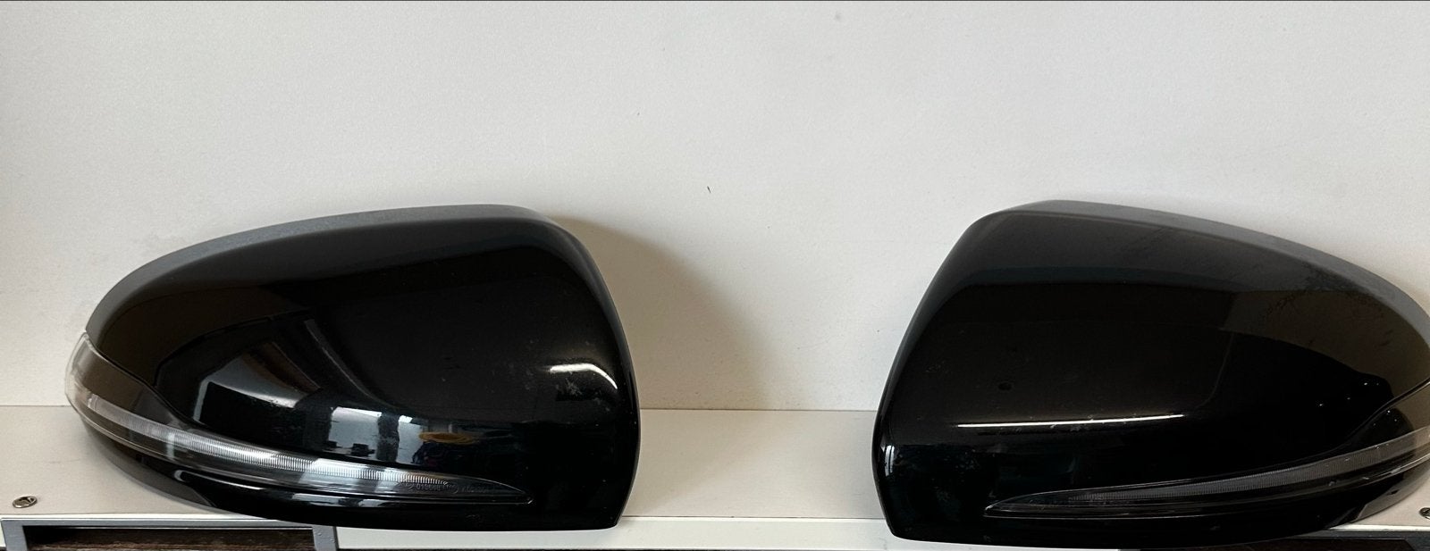 Originele Mercedes-Benz Spiegelkappen met Verlichting, Auto-onderdelen, Spiegels, Ophalen, Gebruikt, Mercedes-Benz