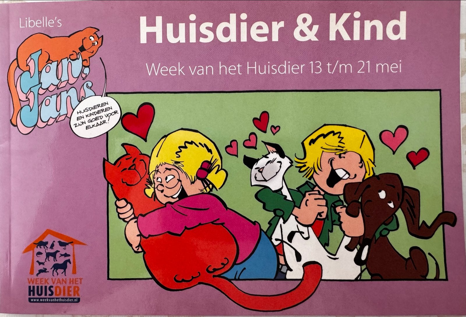 Libelle's Jan, Jans en de Kinderen: Huisdier & Kind, Eén stripboek, Ophalen of Verzenden, Nieuw